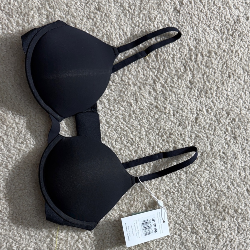 PEPPER LIFT UP BRA 36A Black